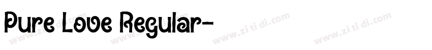Pure Love Regular字体转换